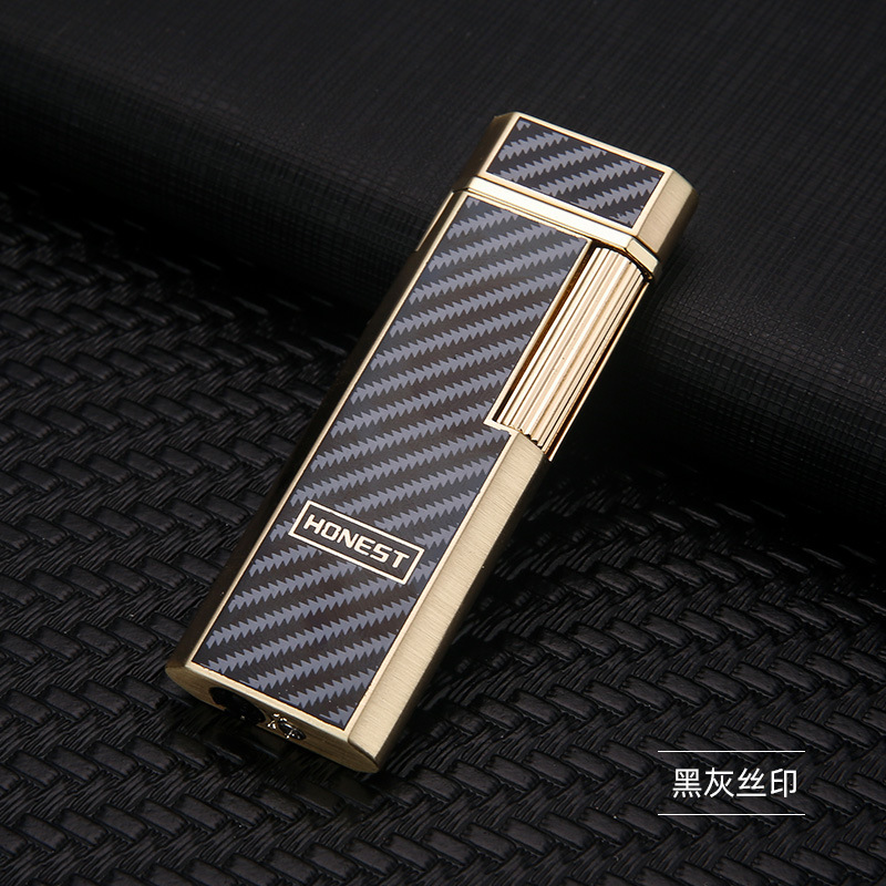 百誠の新型の軽薄な逸品の金属の空気を入れる斜めの火のライターのビジネスのファッションの贈り物は彼氏のたばこの器具の卸売りに送ります。|undefined