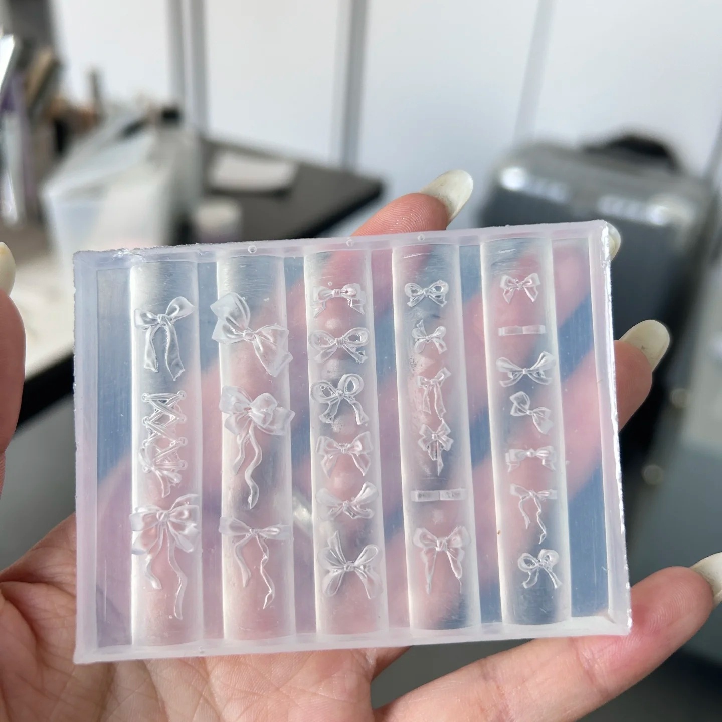 3556 나비 리본 - 몰드 (고투명)