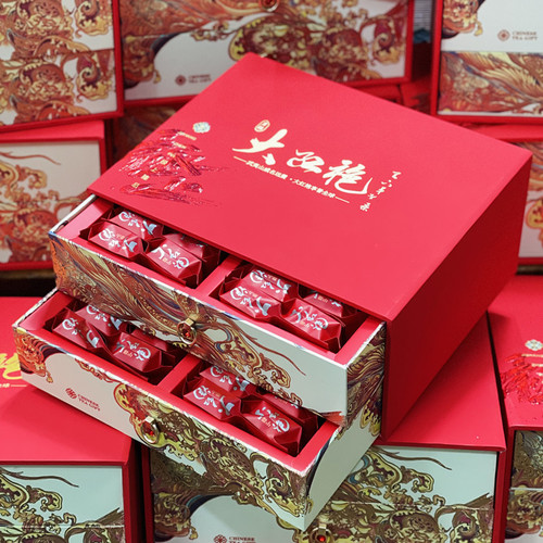 Wuyi Mountain Cinnamon Tea Gift Box Wuyi Rock Tea Big Red Robe Cow Yard Pit Cinnamon New Tea Oolong Tea 500g 