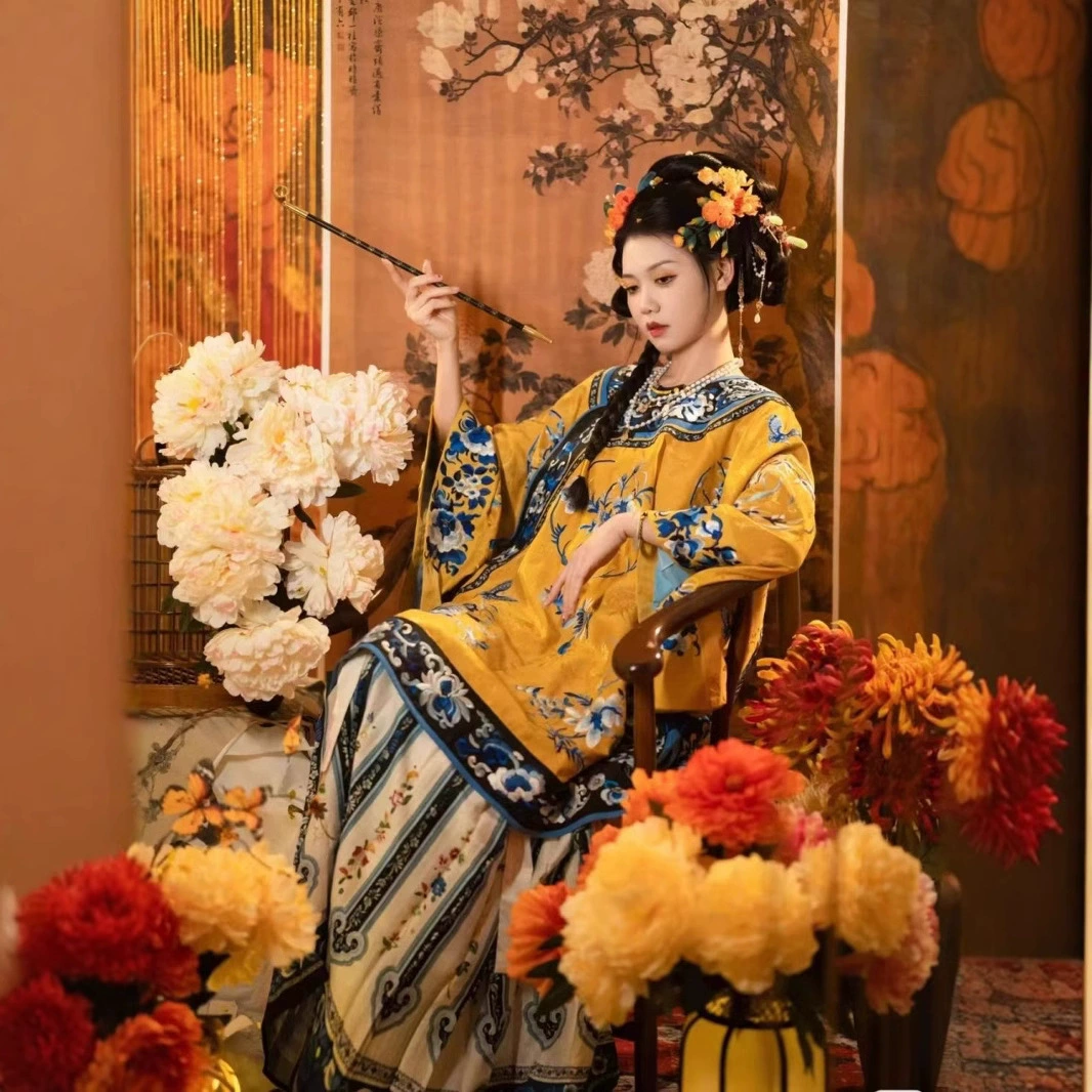 Джиншан молодая бабушка Цин Хань женская летняя юбка с конским лицом