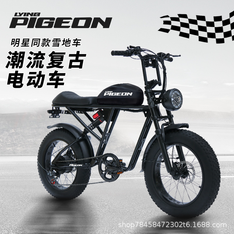Cross-Border Foreign Trade Factory Direct Sales of Electric Bikes: Rx Electric Bicycle, Trendy Retro Style, Celebrity-Approved Snow Bike Cross-Border Foreign Trade Factory Direct Sales of Electric Bikes: Rx Electric Bicycle, Trendy Retro Style, Celebrity-Approved Snow Bike