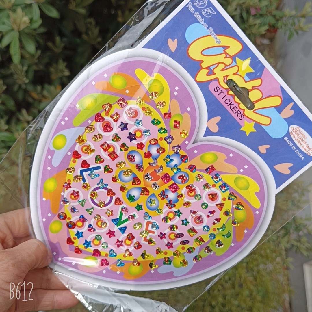 Nuevo feliz dibujos animados dibujos animados burbujas artesanía regalo de recompensa pegatinas de jardín de infantes 3D movimiento tridimensional