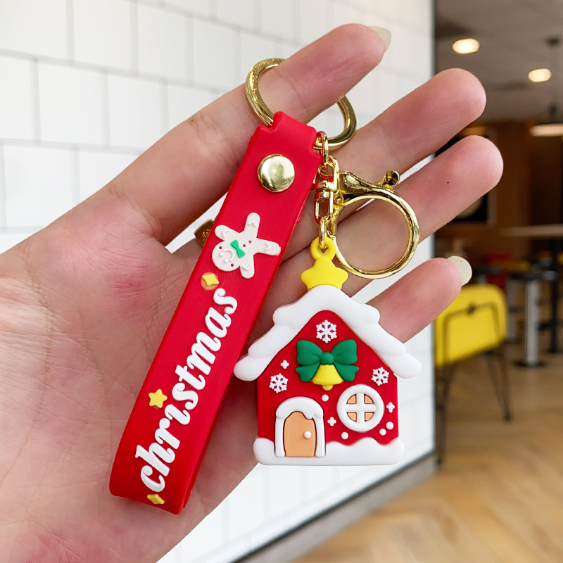 古典的なサンタクロースのキーホルダークロスボーダーストラップバッグアクセサリー自動車チェーン小商品カップル小プレゼント卸売り|undefined