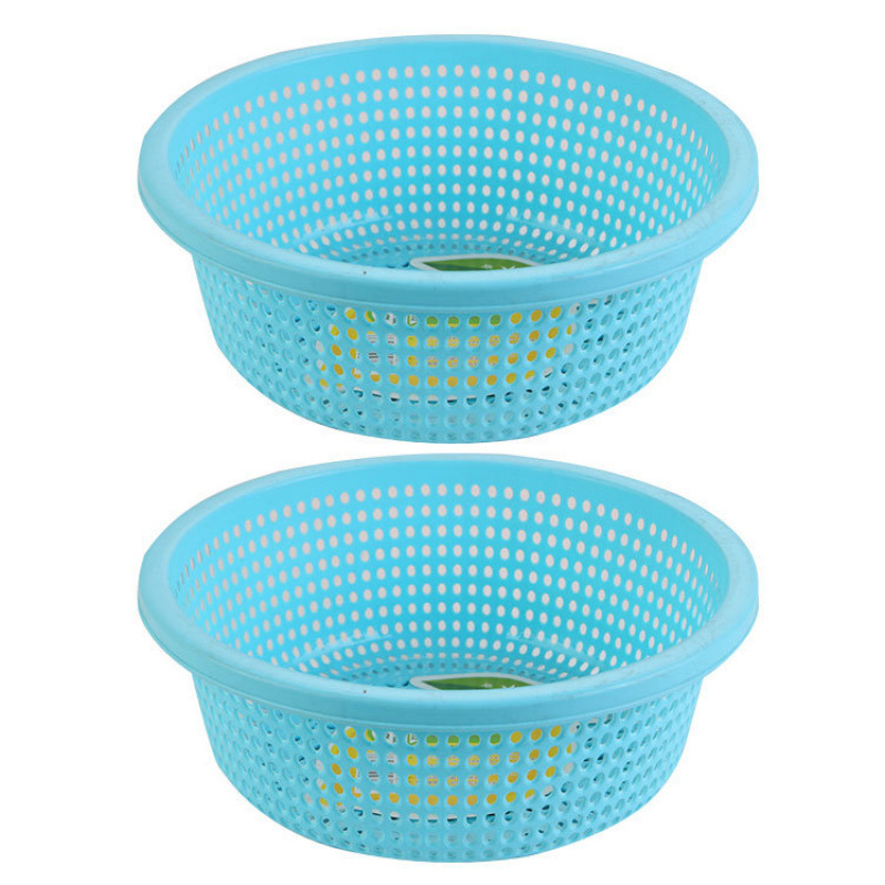 プラスチック排水バスケットキッチン肥厚大型新しい野菜洗濯バスケット家庭用フルーツボウルラウンドフルーツ耐久性|undefined