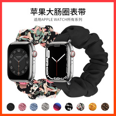 適用iwatch錶帶全系列可用跨境平台鬆緊彈力發圈蘋果大腸圈手錶帶