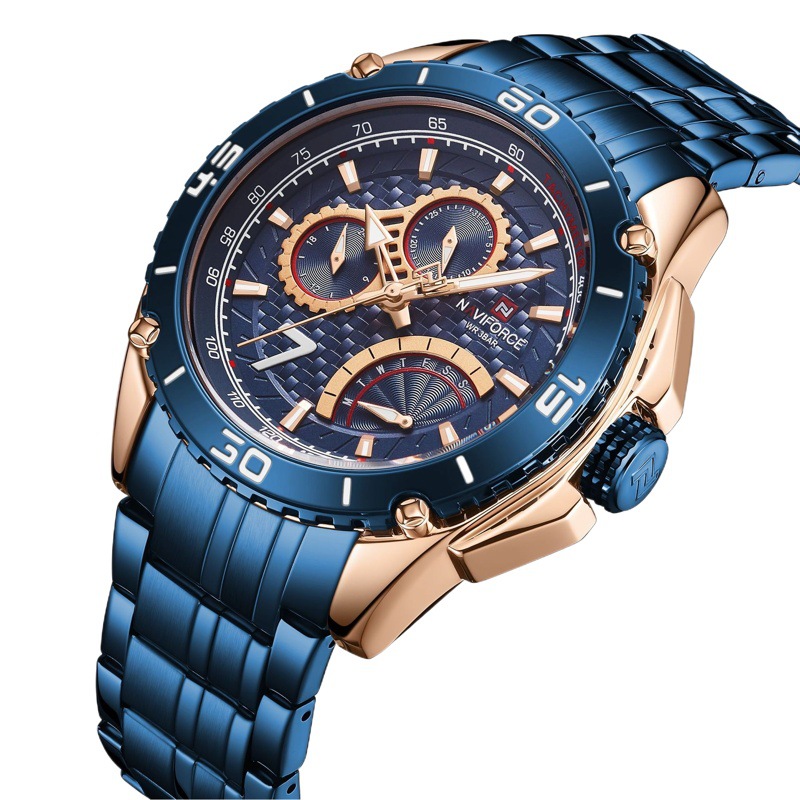 NAVIFORCE lingxiang 9183 moda nuevo reloj de hombre de esfera grande reloj de cuarzo luminoso reloj deportivo para hombre