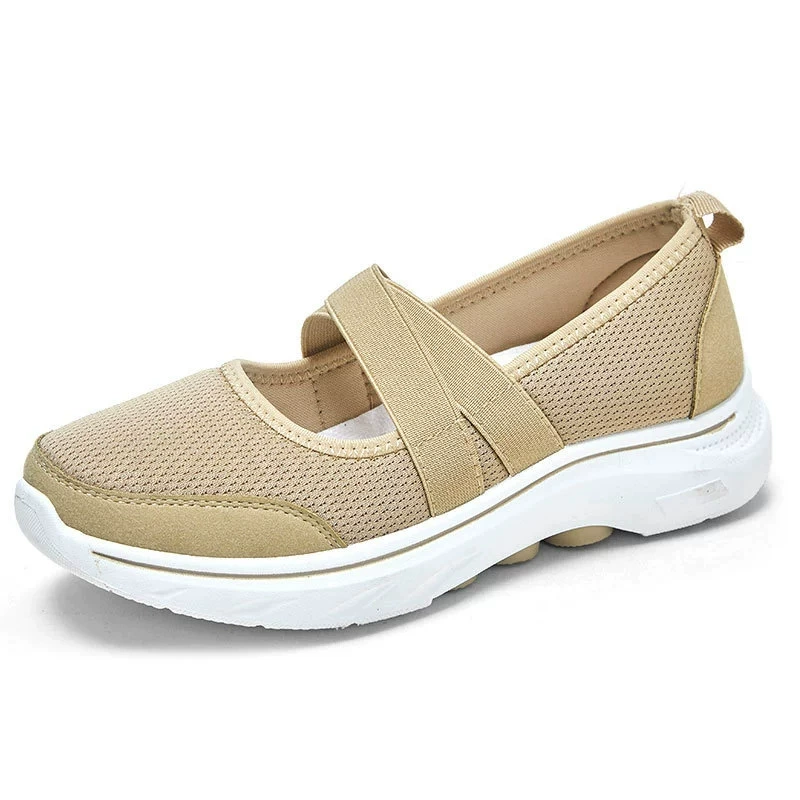 Casual летняя обувь slip-ons от , сетчатый верх, гибкая подошва, цвета черный/серый/бежевый, размеры 36-41