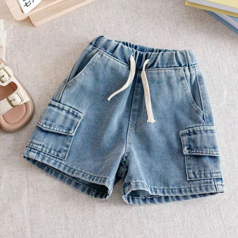 Summer New Style Boys' Denim Shorts, Thin Outerwear Four-Quarter Pants, Casual Children's Pants, Little Boys' Hot Pants 2025