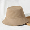 Double-sided minimalistic colored foldable autumn universal sun hat suitable for men and women, Korean style