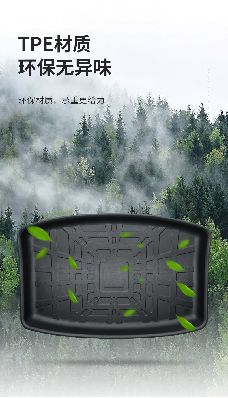 Suitable for Tesla Model 3/Y Front and Rear Trunk Mats, New 3/Y/Yl Trunk Storage Mat, Lower Layer Mat, Threshold Strip