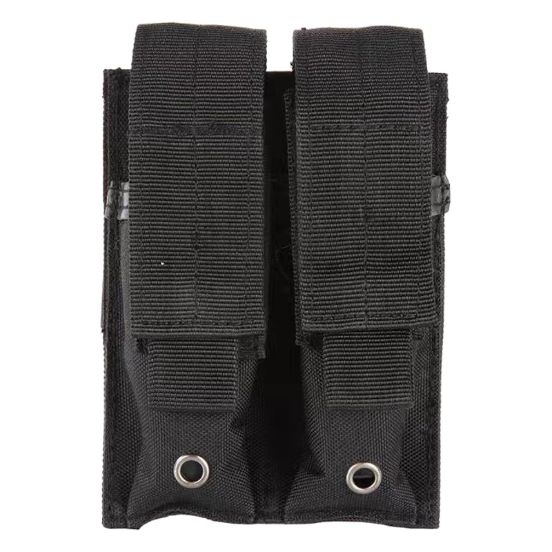 Tactical small double clip bag double MOLLE flashlight tool kit outdoor sports multifunctional accessories waist hanging bag