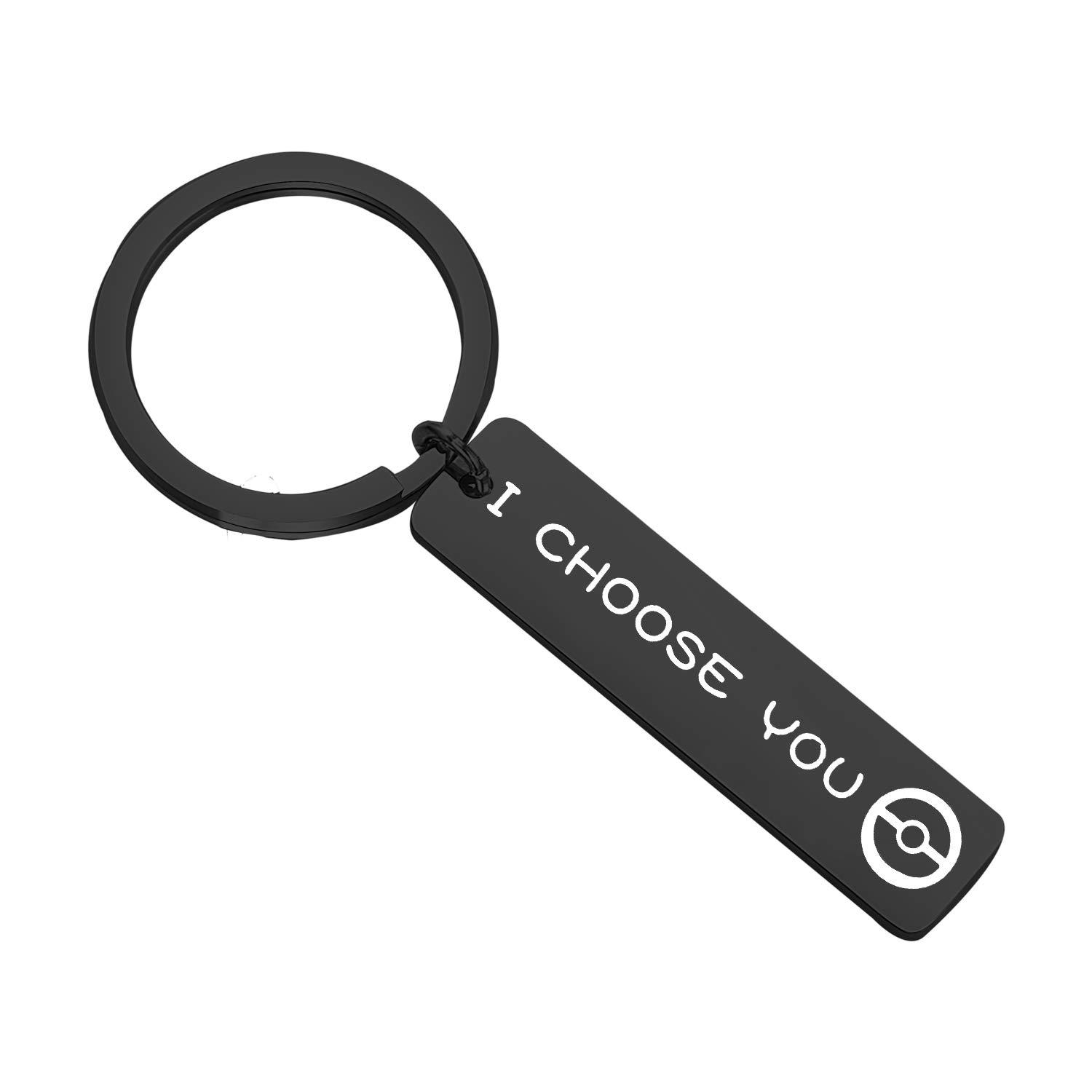 SKU-01-Choose You Game 黑色钥匙扣.j