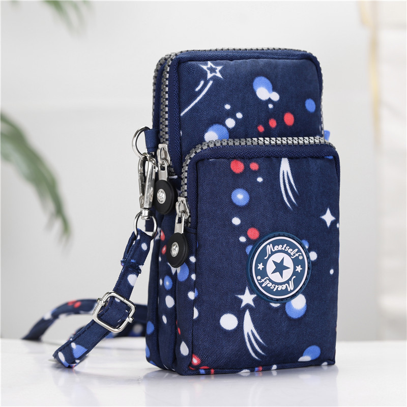 Suministro directo de fábrica BOLSA DE TELÉFONO MÓVIL bolsa de mensajero femenina bolsa de teléfono móvil de pantalla grande monedero bolso de la muñeca Halter corriendo vertical mini