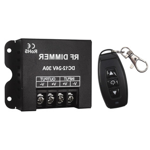 Dc12V24V Led Monochrome Light with Dimmer 3-Button Wireless Remote Control Adjustable Brightness Control Switch