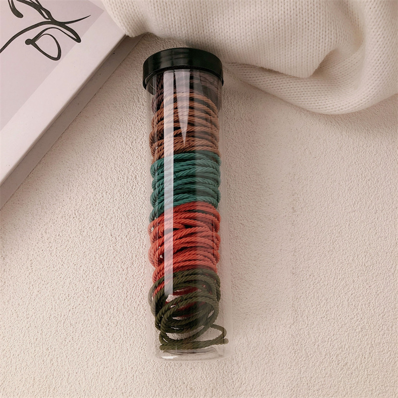 Cintas de goma enlatadas para mujeres de alta elasticidad duradera cuerdas de cabello para el cabello adornamiento de cabello nueva cinta de goma de alta cola de caballo anillo de cabello