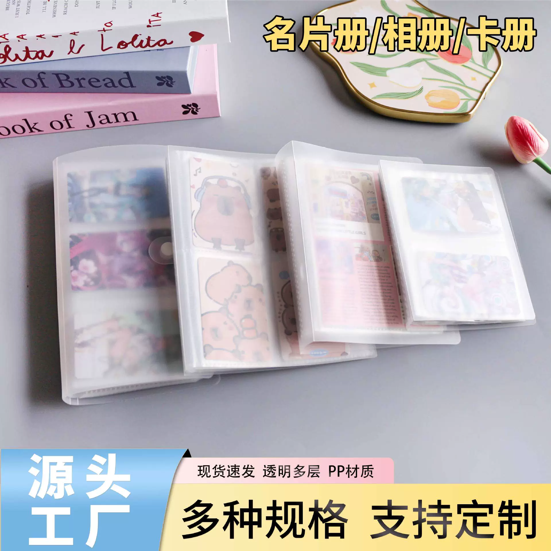 Спотовая 3-дюймовая 6-дюймовая прозрачная матовая книга для хранения