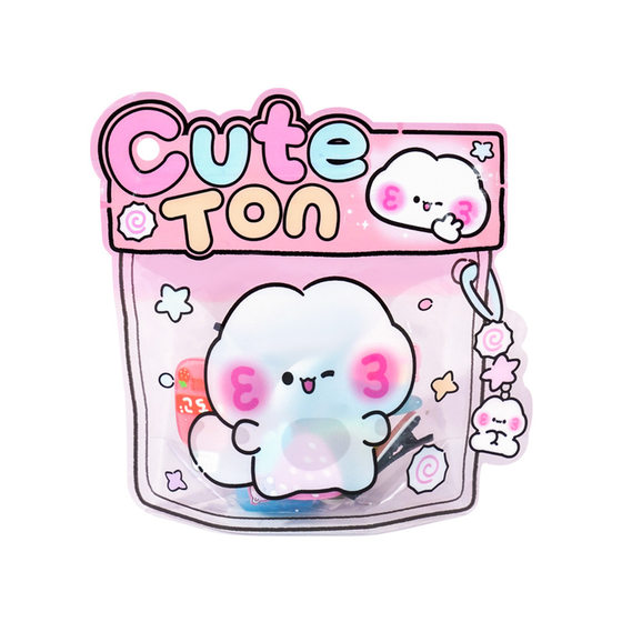 Factory direct cartoon cute pinch music EVA bag self-sealing bag transparent biscuit candy packaging bag gift bag