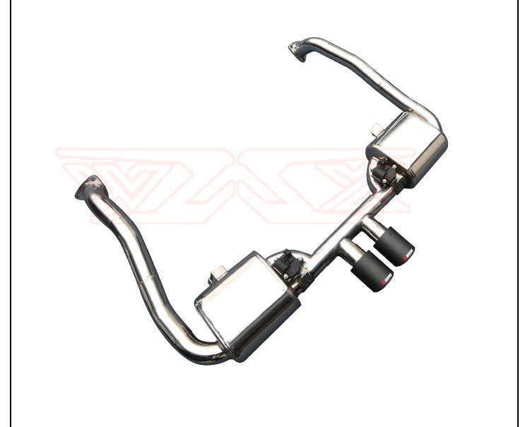 Suitable for Porsche 987 Kaman Boxster modification mach5 head section middle tail exhaust res Scorpio ipe JBOM