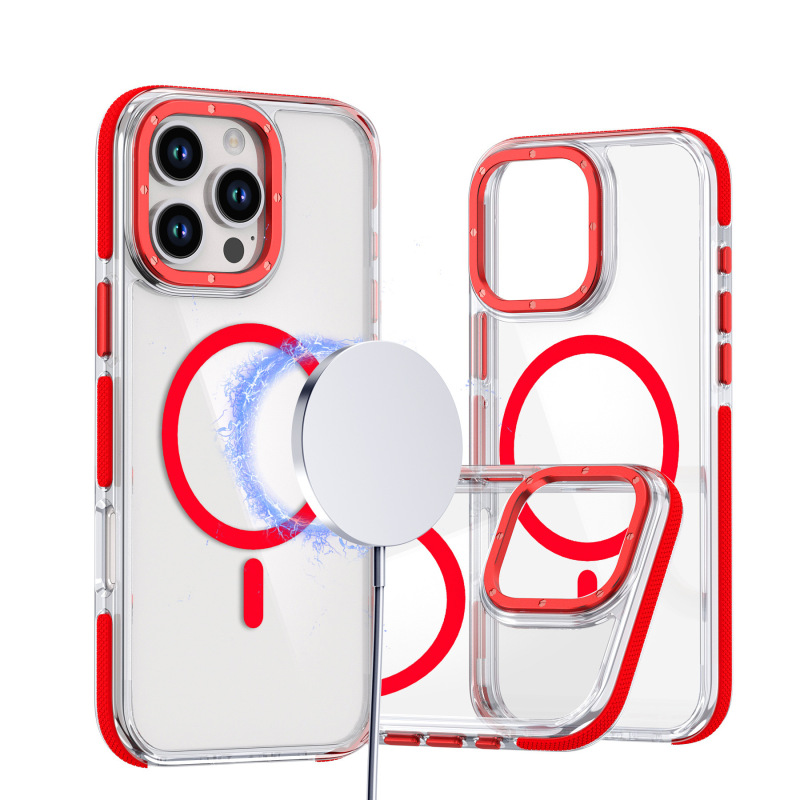 适用iPhone17ProMax磁吸手机壳双色透明苹果16E防摔全包保护15PRO|undefined