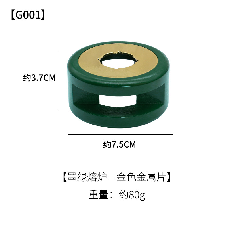 Golden blackish green furnace