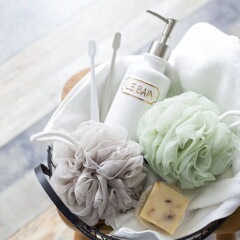 Large Soft Bath Ball for Adults and Children, Universal Foaming Net, Plain Color, Increased Bath Ball