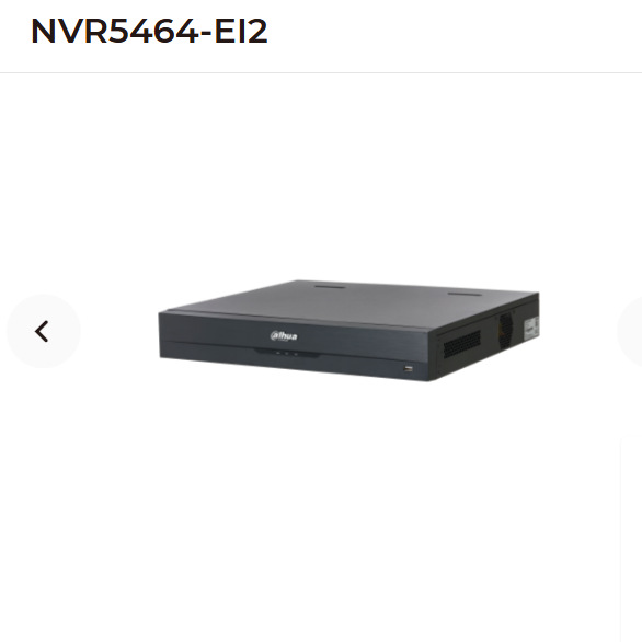 64 Kanal NVR Kayıt Cihazı Dahua İngilizce Uluslararası Sürüm NVR5464-EI2 Ağ Sabit Disk Kayıt Cihazı 4 Disk Yuvası