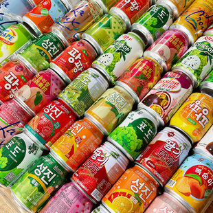 Special drink Korean pulp fruit juice drink add real fruit grains barbecue shop whole box wholesaler