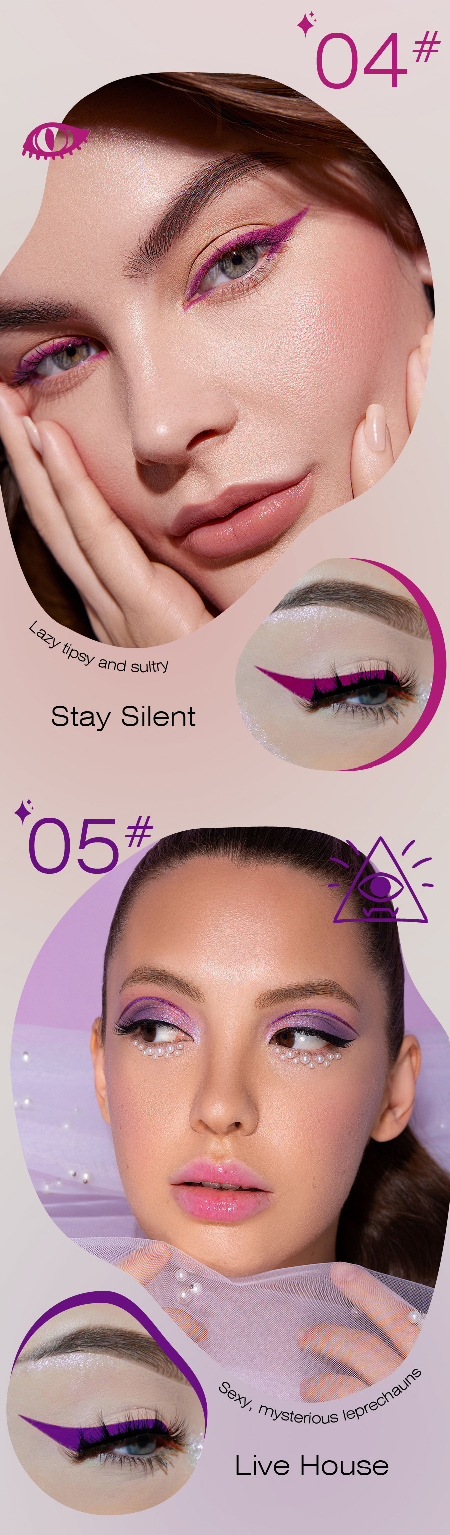 KRISTEN LEANNE Explosive Matte Fast Drying Color Eyeliner Pencil Set Performance Make-up Set_voghion.com