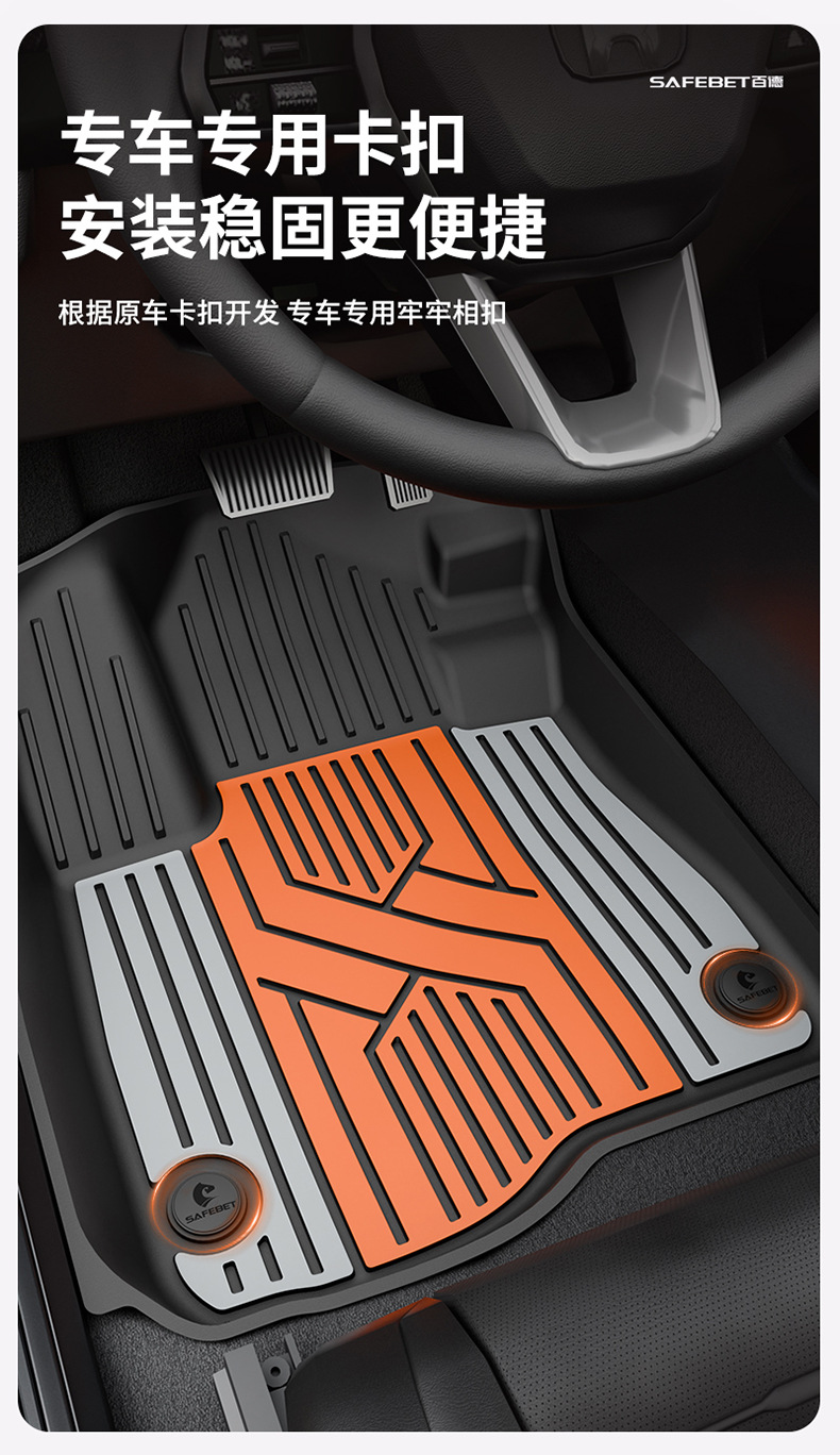 Suitable for Honda Accord, Inspire, Crv, Haoying, Civic, and Other Models, Special Colorful Tpe Car Floor Mats