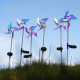 Waterproof solar outdoor magic color wind light led garden light garden square decorative floor landscape light