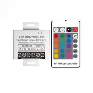 24-Key Full-Color Rgb Controller High-Power Colorful Light String Rf Remote Control Light Strip Lighting Control Module