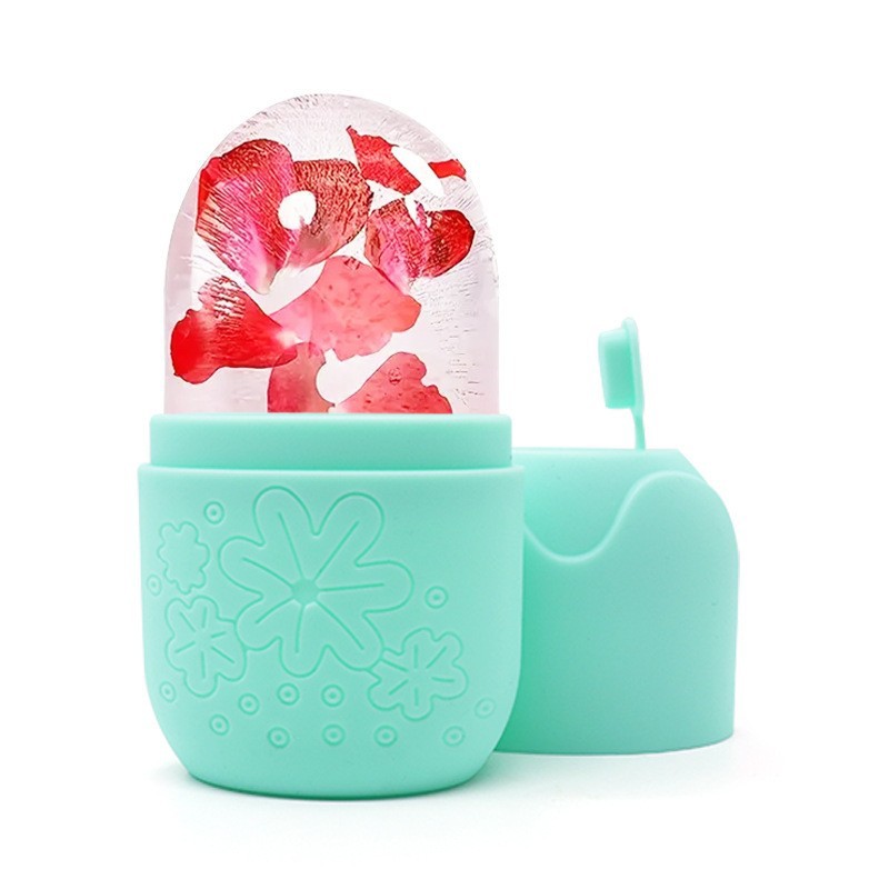Facial Roller Gua Sha Massage Set 3 Piece Silicone Ice Tray Beauty Tool Kit for Face Care preparation