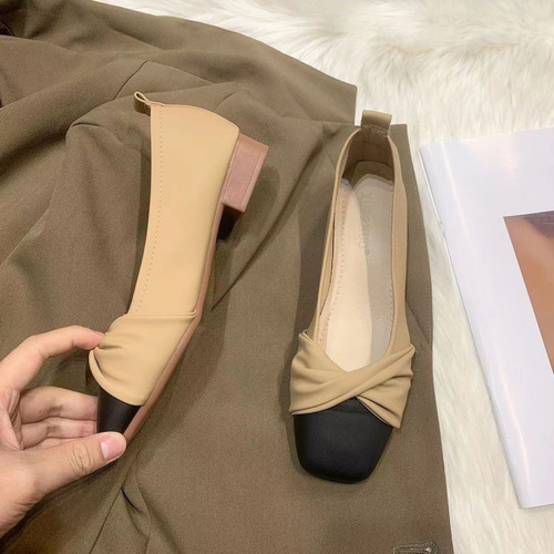 Women's Summer Slip-on Soft Sole Gentle Evening Flat Mary Jane Shoes 2024 Spring New Arrival Grandmother