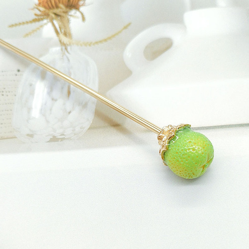 Personalized fashionable orange fruit hairpin for women, fashionable and cute hairpin, high-end and versatile hair accessories for daily matching