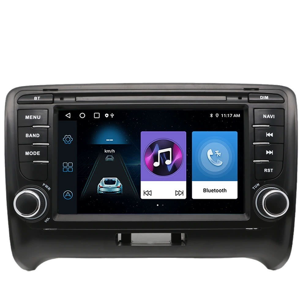 Подходит для Audi TT 2006–2014, центральная консоль, автомобильный Android с большим экраном, GPS-навигатор с функцией камеры заднего вида