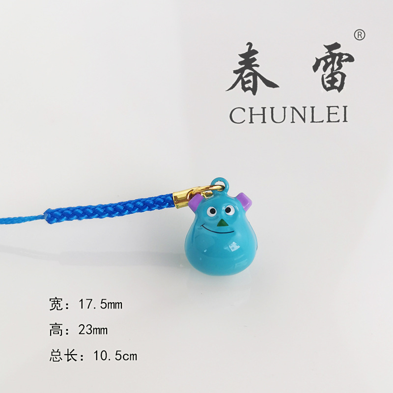 Campana de dibujos animados japonés adornos de campana de dibujos animados adornos de campana