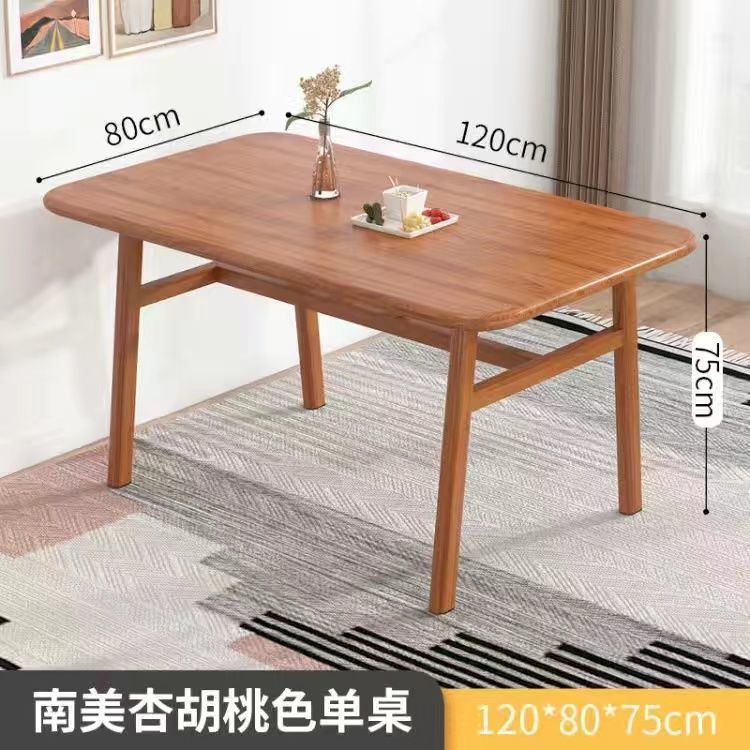 Dining Table for Home Use in Small Apartments, Simple Dining Table, Light Luxury Dining Table and Chair Set, Imitation Wood Dining Table, Rectangular Wholesale