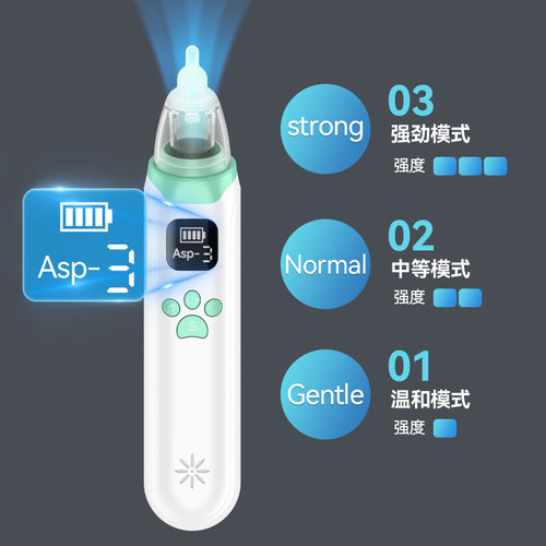 Baby nasal aspirator Newborn electric nasal aspirator baby and toddler nasal congestion snot cleaner
