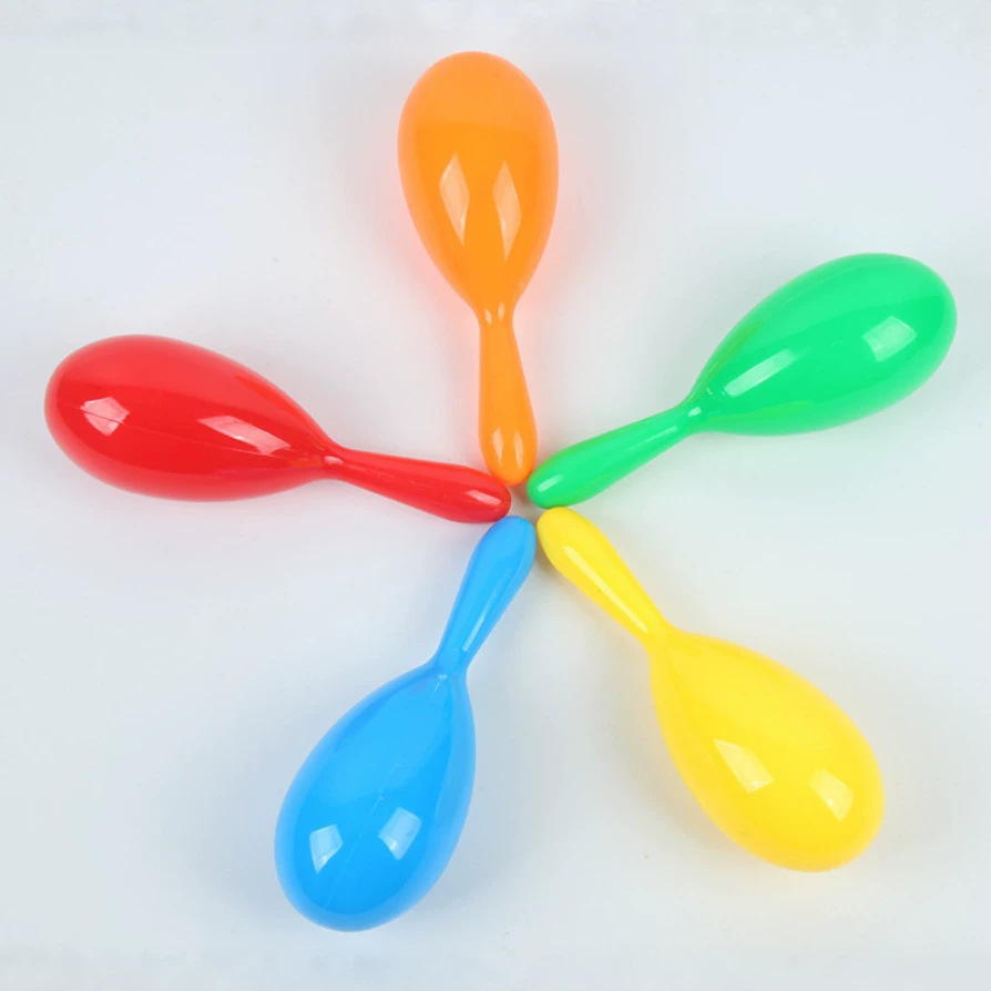 Manufacturer Wholesale 19cm Plastic Sand Ball Toy Children's Early Education Educational Sand Hammer Kindergarten Teaching Aids Educational Toys