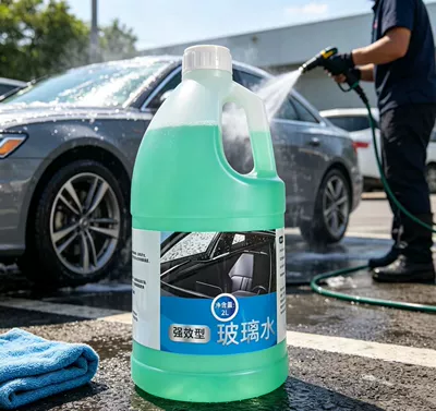 Car Glass Oil Film Remover, Powerful Water and Oil Film Cleaning Agent, Cleaning Brush, Glass Cleaner, Large Capacity 2L (Glass agent) - 1-bottle2l-powerful-oil-removal-mask-universal-for-all-seasons