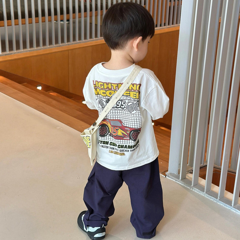 儿童裤子秋季2025新款童装韩系男童休闲百搭纯色直筒裤男孩阔腿裤|undefined