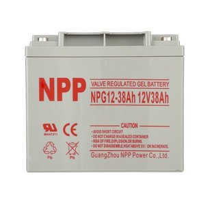 NEP 12V38AH maintenance-free, high-life, stable and efficient battery solar DC screen EPS/