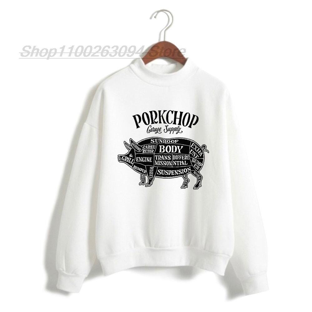 PorkChop Garage Red Sweatshirt Men's Women's Print Pullover