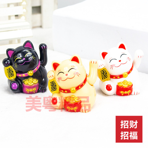 New Mini Money Cat Car Creative Decorative Ornament Cake Baking Small Decor Office Home Desktop Ornament