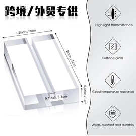 跨境透明亚克力卡片卡槽支架 外贸名片便签纸展示夹 丙烯酸信纸夹