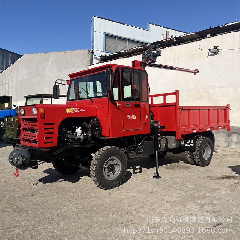 四不像工程车山地果园拉渣土拉毛竹四驱六驱自制爬山虎农用车