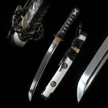 外贸回货日本刀胁差短刀东洋武士龙泉刀剑批发wakizashi未开刃