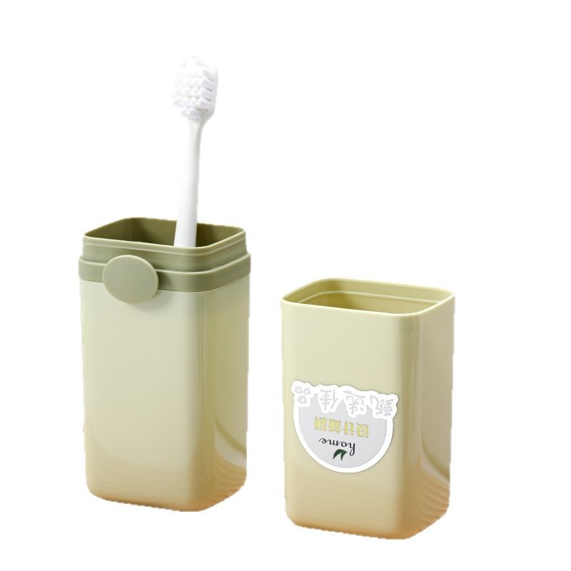 Cepillo de dientes simple taza viajes al aire libre portátil cepillo de dientes taza viaje de negocios almacenamiento taza estudiante dormitorio cepillo de dientes cubo enjuague bucal taza