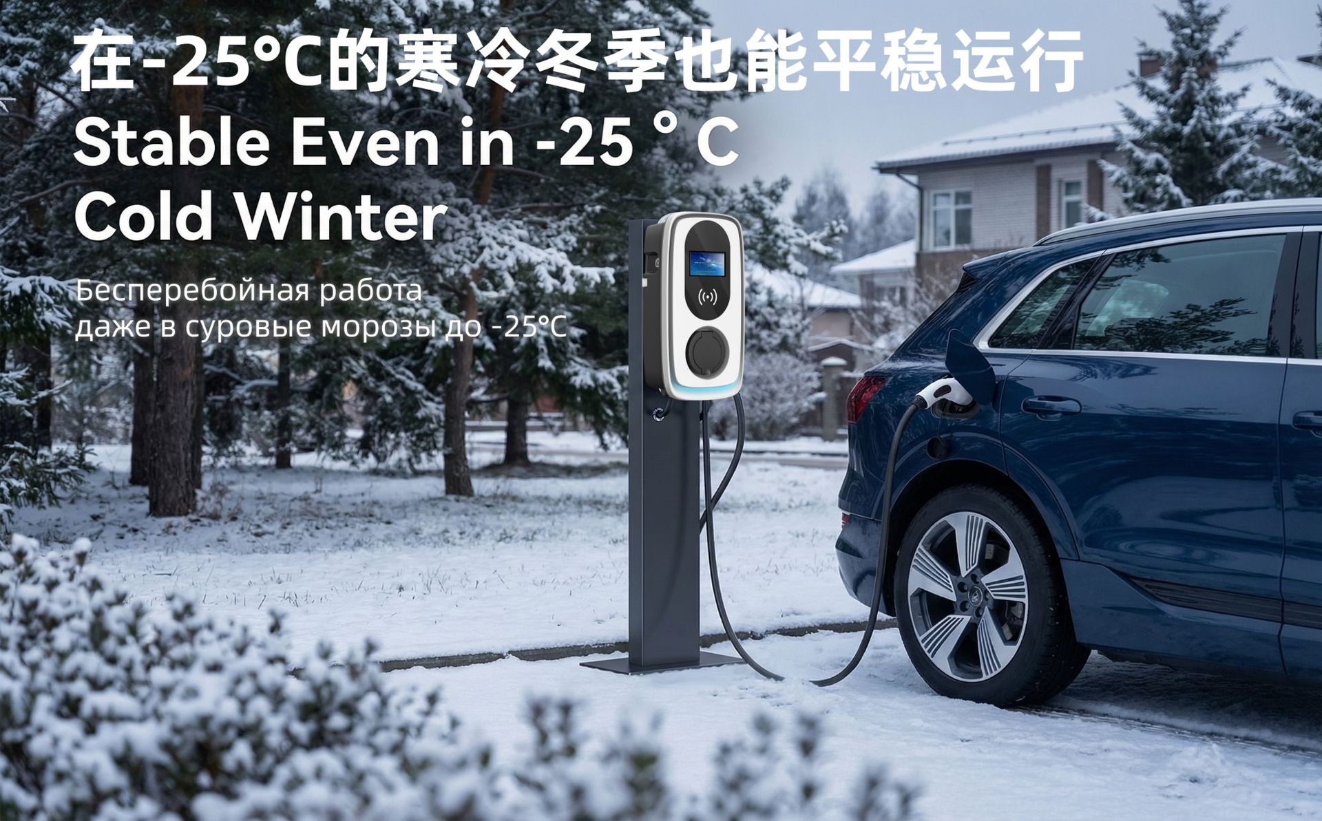 National Standard 32A Ac Charging Station 7Kw/11Kw/22Kw New Energy Electric Vehicle Charging Station with Card Swipe Activation