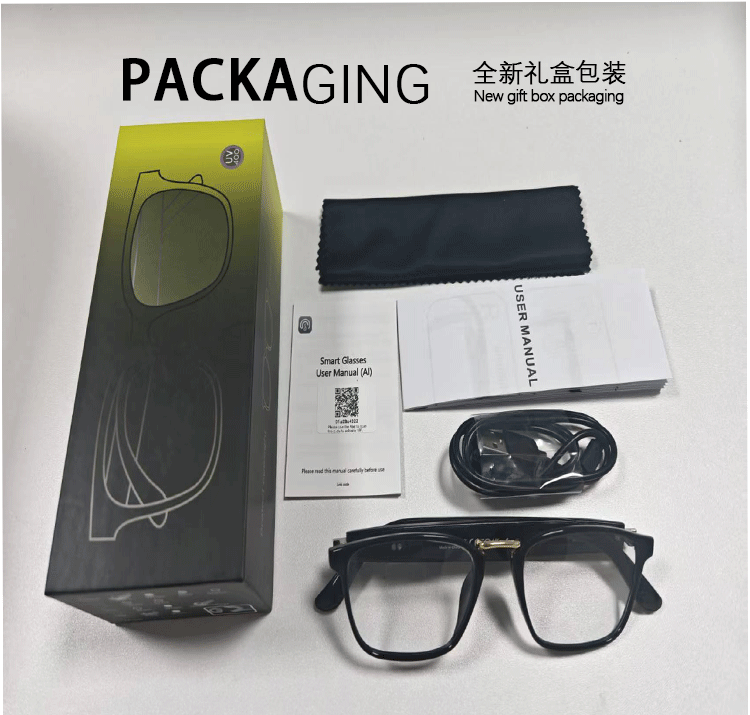 跨境AI智能翻译眼镜GS02变色防紫外线蓝牙磁吸听歌打电话眼镜
